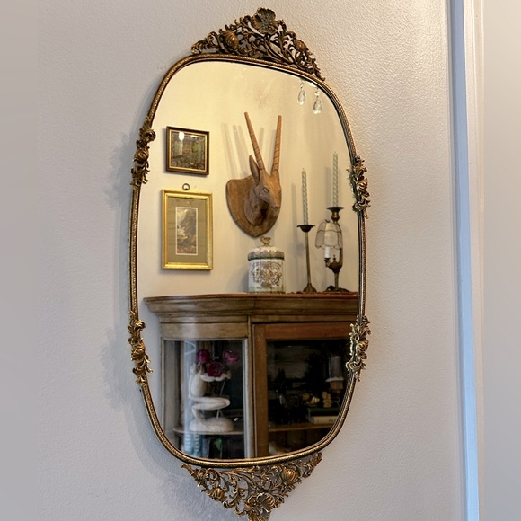 Vintage Other - Vintage Matson Ornate Gold Ormolu Vanity Mirror Tray